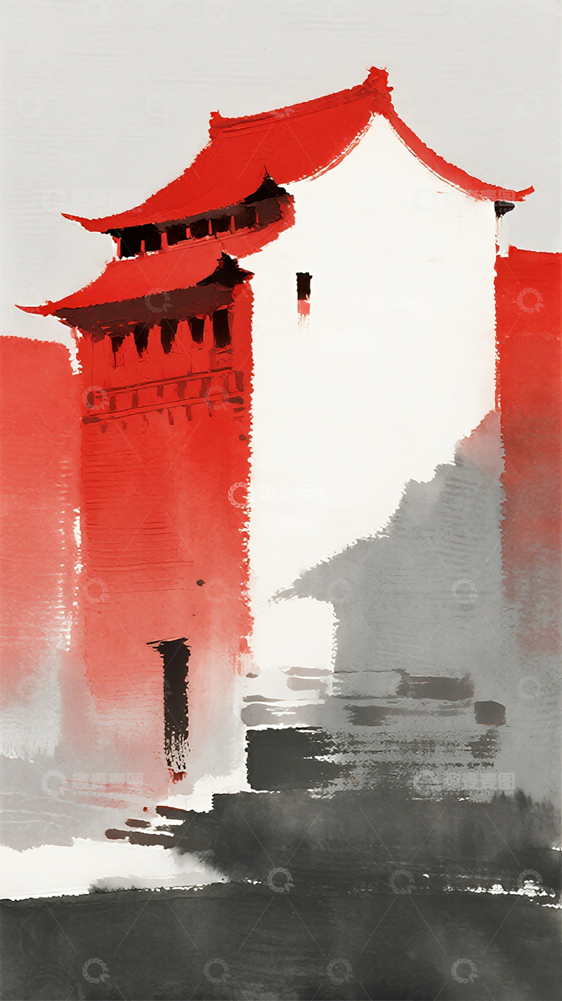 高清大图下载【趣麦麦图】经典中国建筑一角5