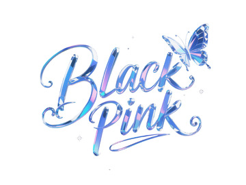 “Blackpink” 水晶艺术字体设计