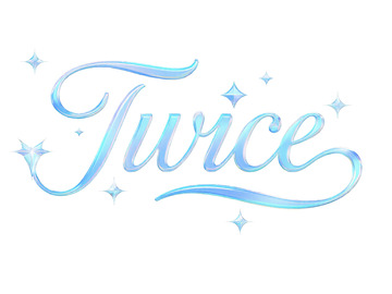 “Twice” 星光水晶艺术字体