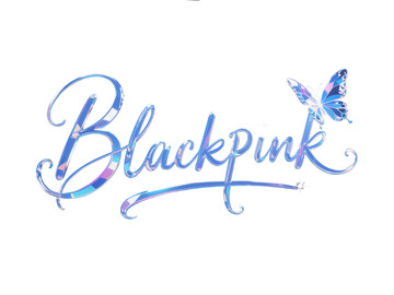“Blackpink” 梦幻水晶艺术字体