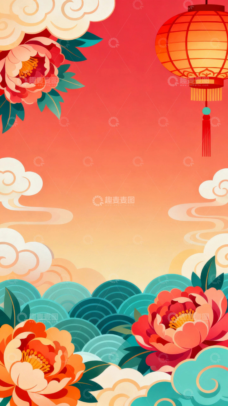 高清大图下载【趣麦麦图】传统国风吉祥纹理背景20