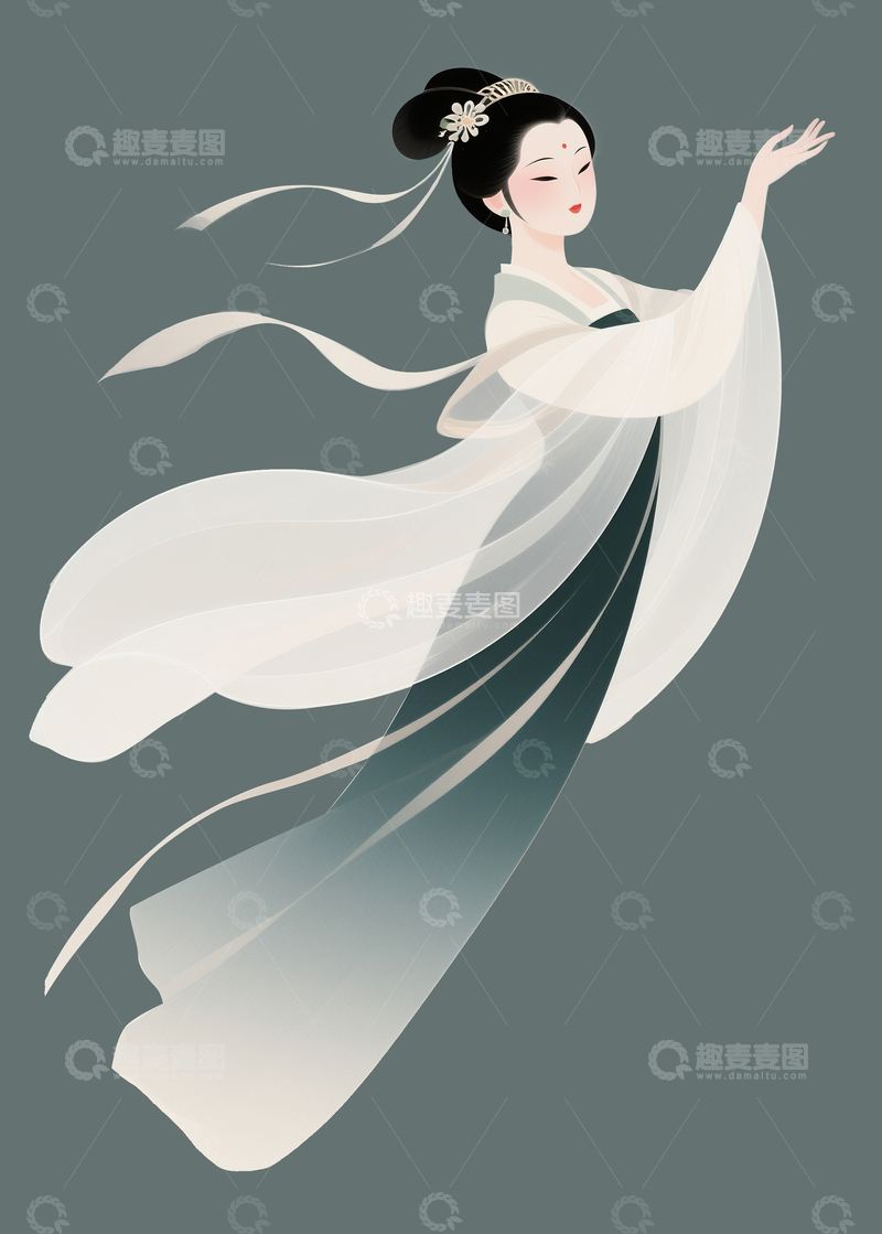 源文件下载【趣麦麦图】新中式嫦娥1