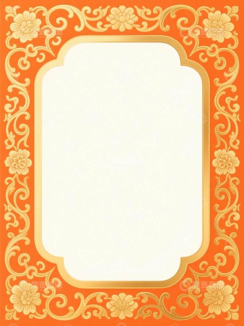 高清大图下载【趣麦麦图】传统花纹边框相框2