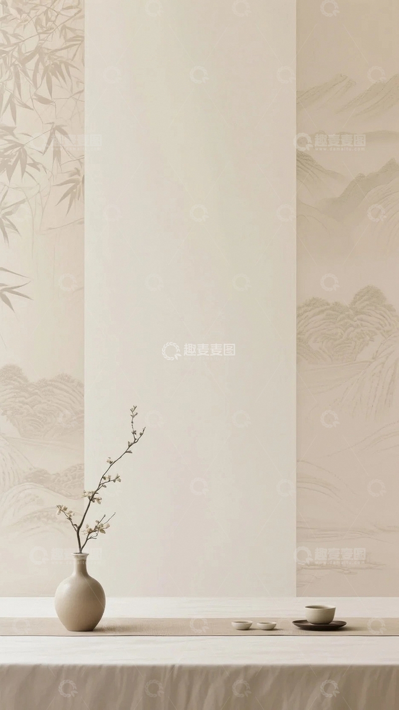 高清大图下载【趣麦麦图】-国风背景墙设计3