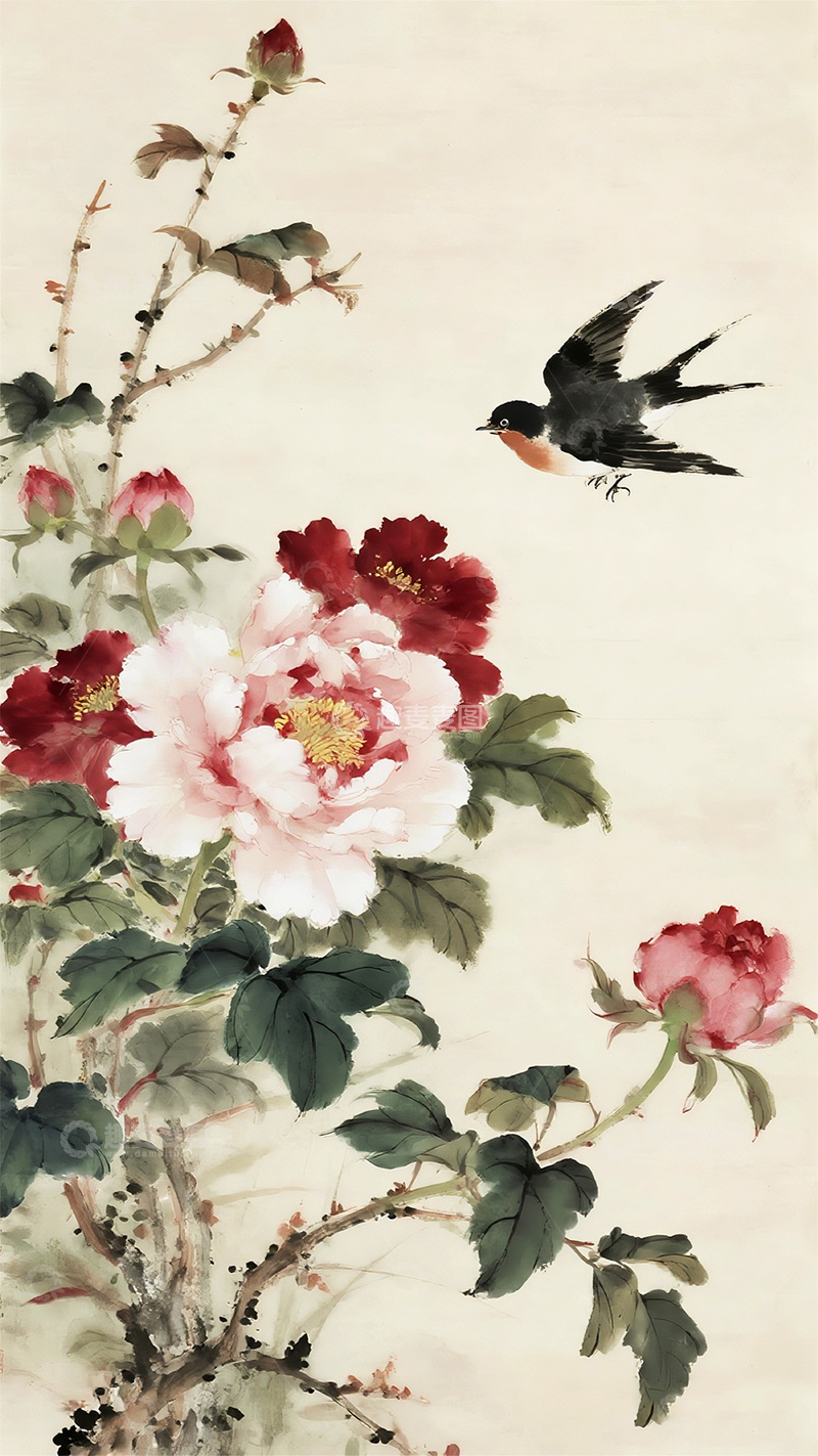 高清大图下载【趣麦麦图】国风水墨画7