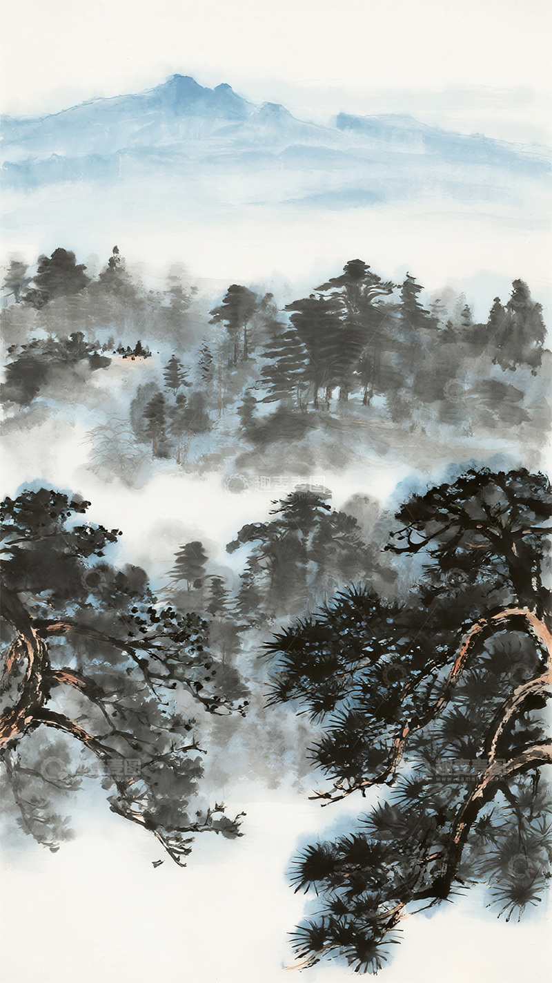 高清大图下载【趣麦麦图】国风水墨画10