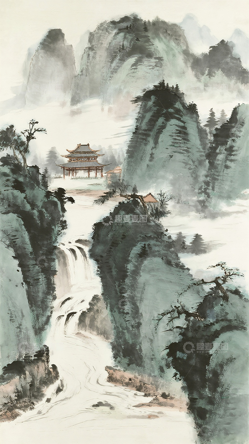 高清大图下载【趣麦麦图】国风水墨画15