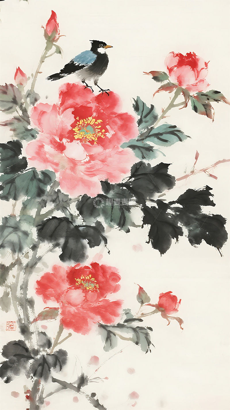 高清大图下载【趣麦麦图】国风水墨画13