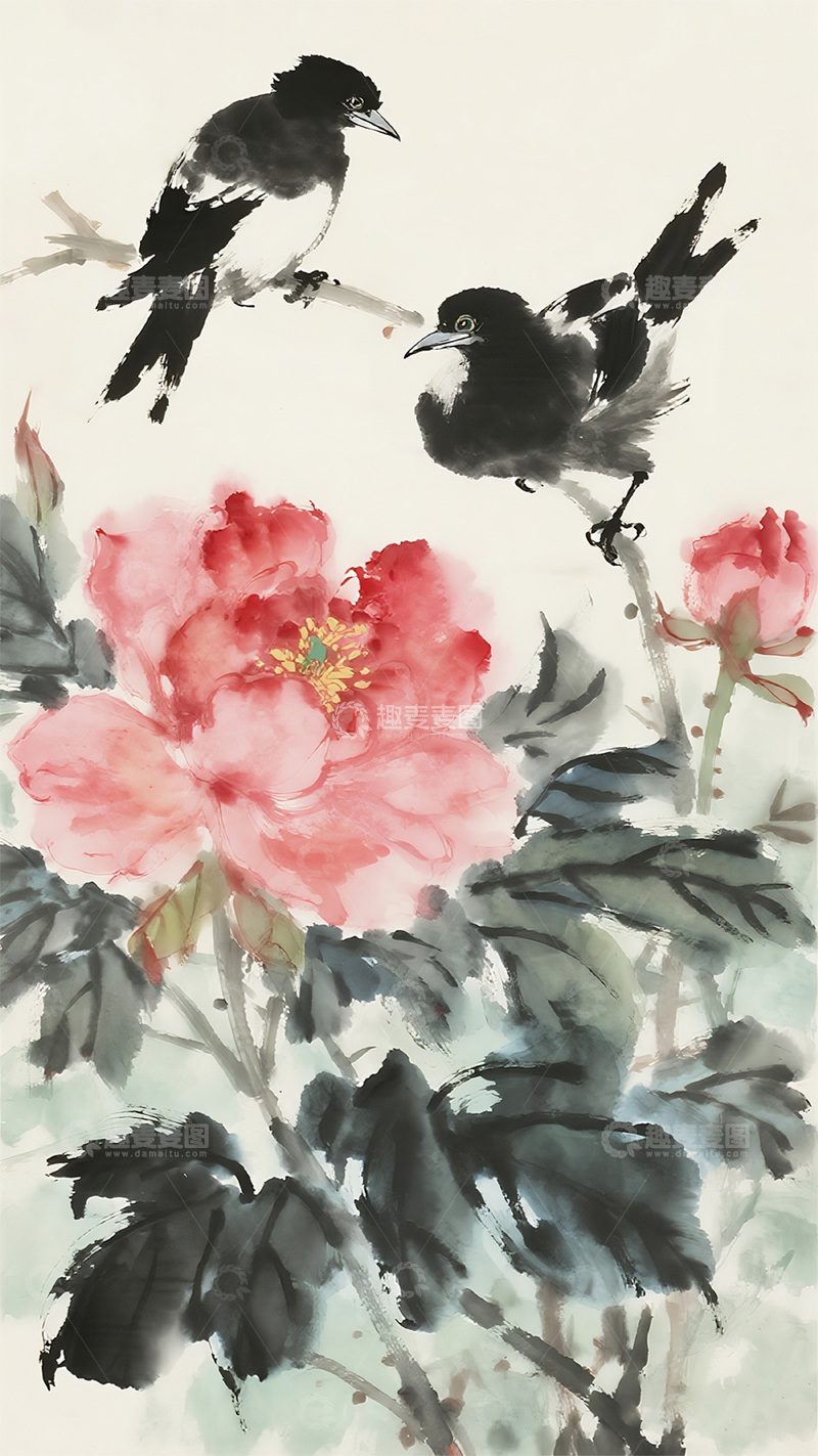 高清大图下载【趣麦麦图】国风水墨画3