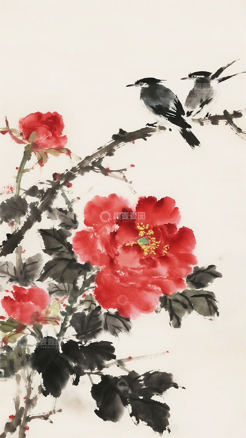 高清大图下载【趣麦麦图】国风水墨画11