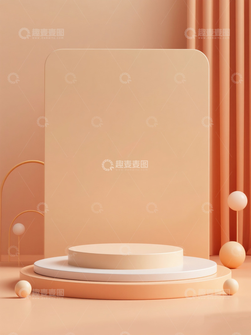 高清大图下载【趣麦麦图】简约展台展示空间