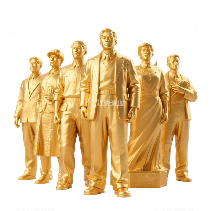 党政类元素革命雕塑免抠元素