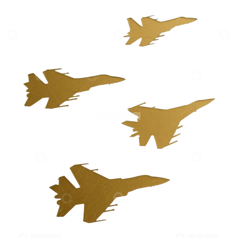 党政类元素战机剪影免抠元素