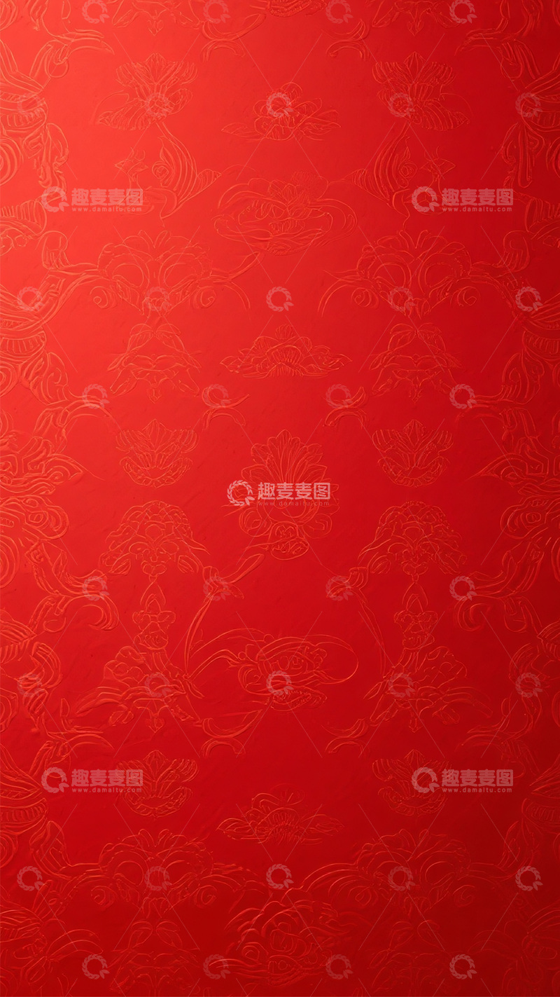高清大图下载【趣麦麦图】红色背景底纹4