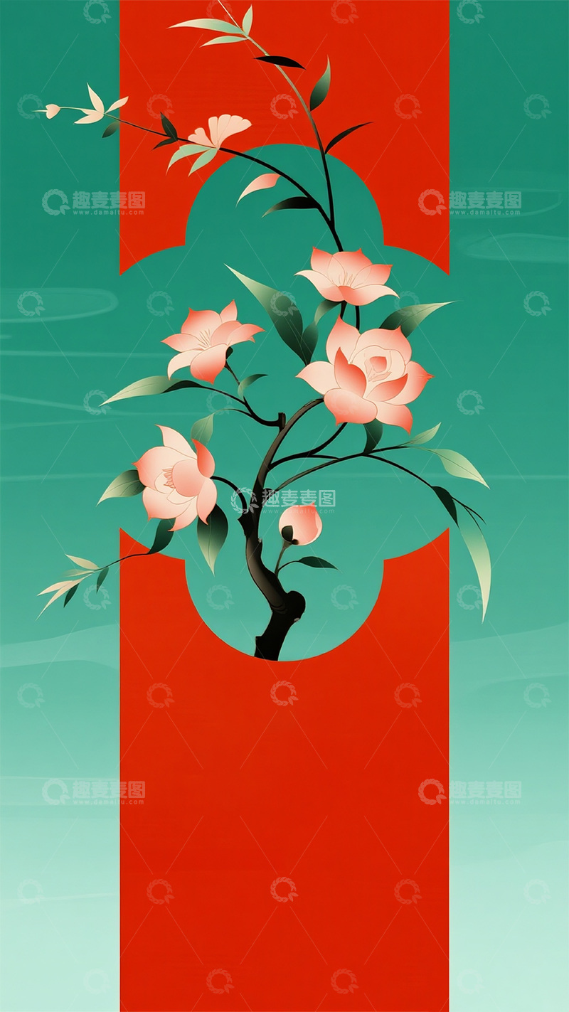 新中式国风水墨画