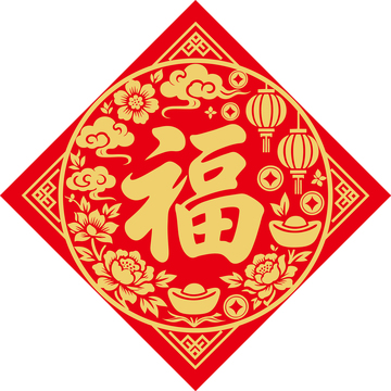 新年喜庆福字贴4