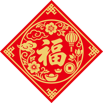 新年喜庆福字贴3