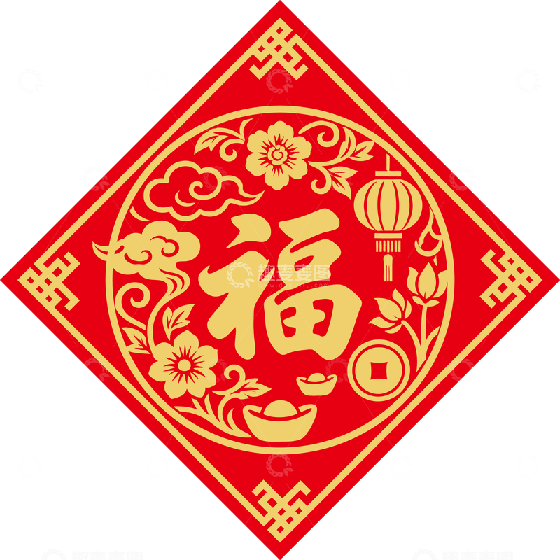 新年喜庆福字贴3