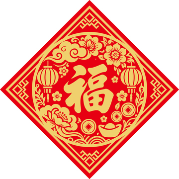 新年喜庆福字贴1