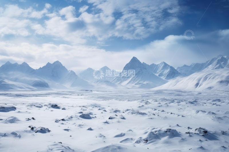 高清大图下载【趣麦麦图】冬季雪山雪地自然美景