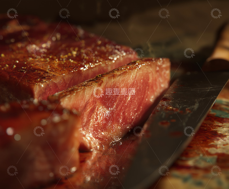 高清大图下载【趣麦麦图】-一块美味的牛排