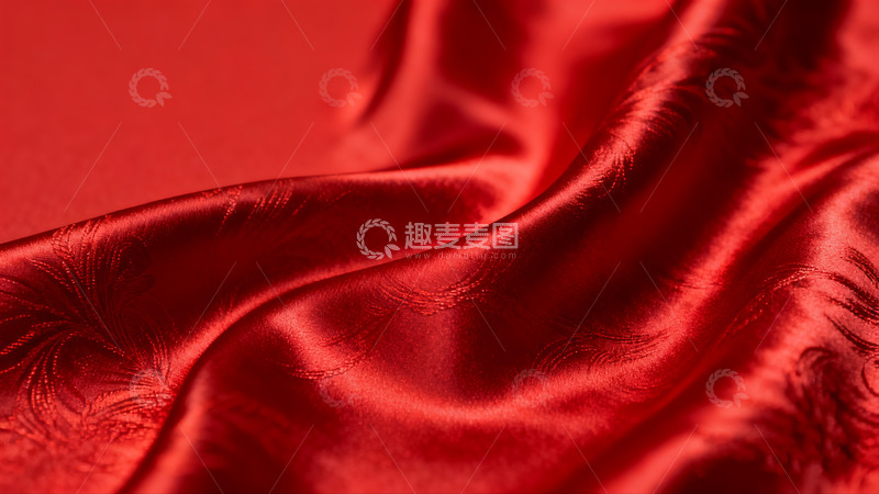 高清大图下载【趣麦麦图】红绸金粉闪耀华丽背景