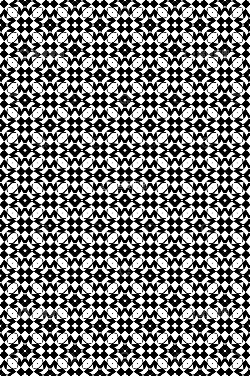 源文件下载【趣麦麦图】黑白几何无缝花型设计