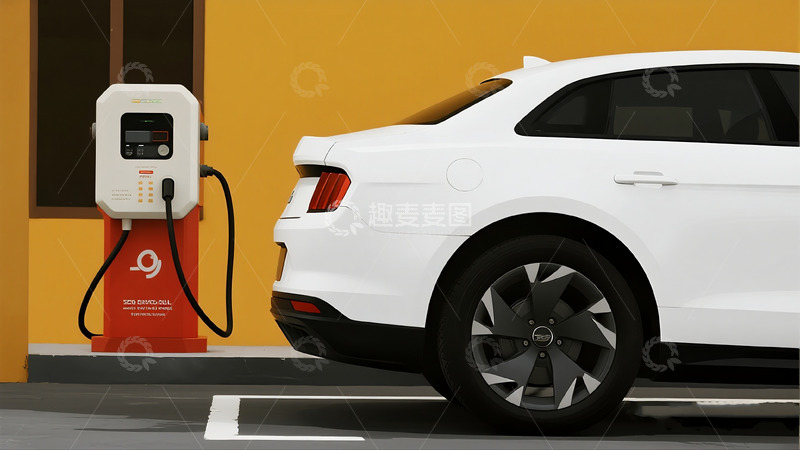 高清大图下载【趣麦麦图】街头的电动汽车充电桩2