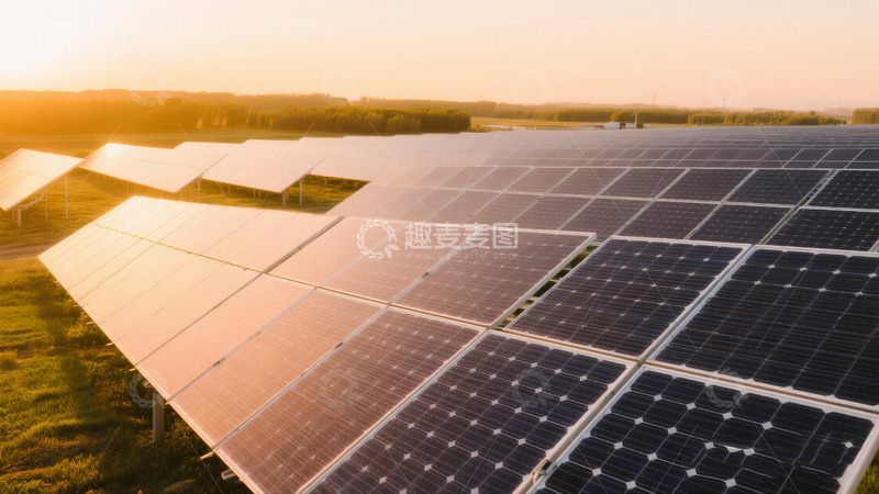 高清大图下载【趣麦麦图】户外大型太阳能光伏板7