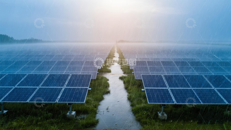 高清大图下载【趣麦麦图】户外大型太阳能光伏板8