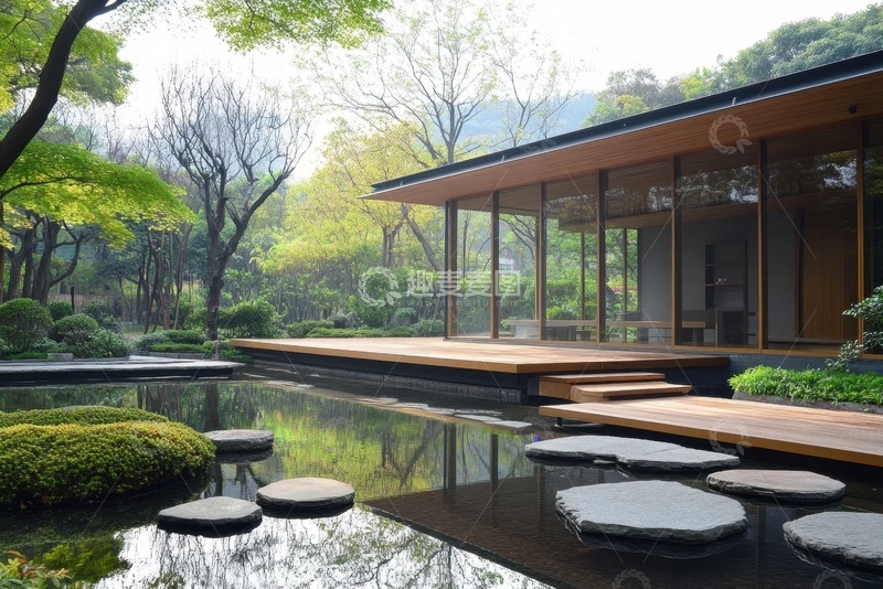 高清大图下载【趣麦麦图】园林房屋建筑景观