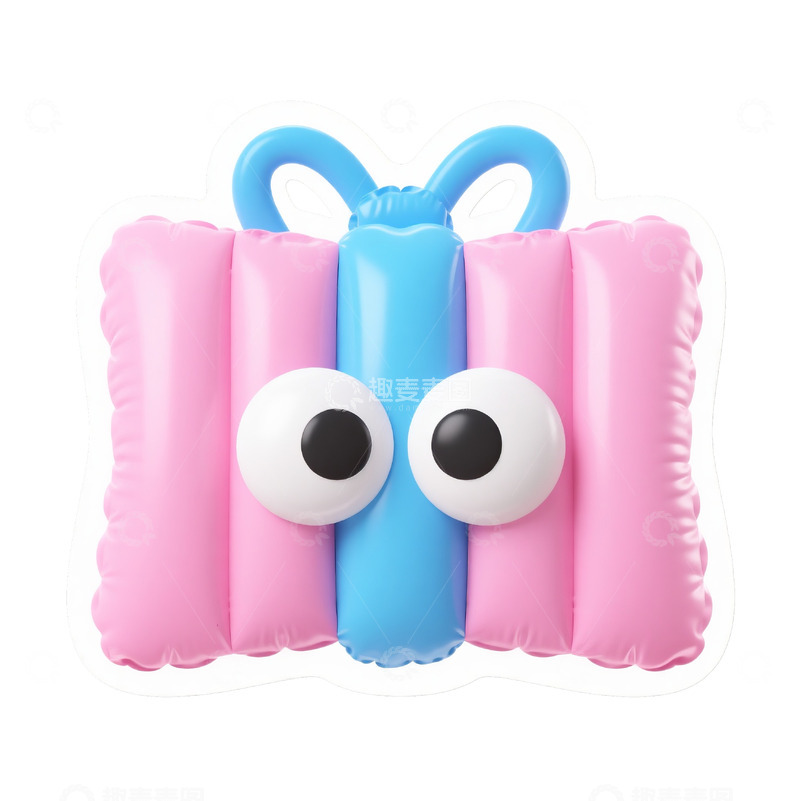 高清大图下载【趣麦麦图】带大眼睛的卡通蝴蝶结