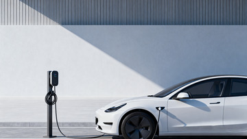 电动汽车充电桩旁充电