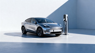 电动汽车连接充电桩