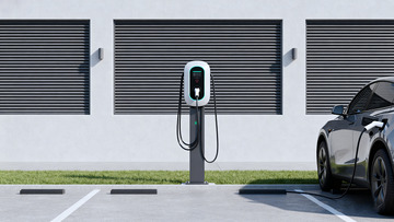 电动汽车充电桩旁充电2