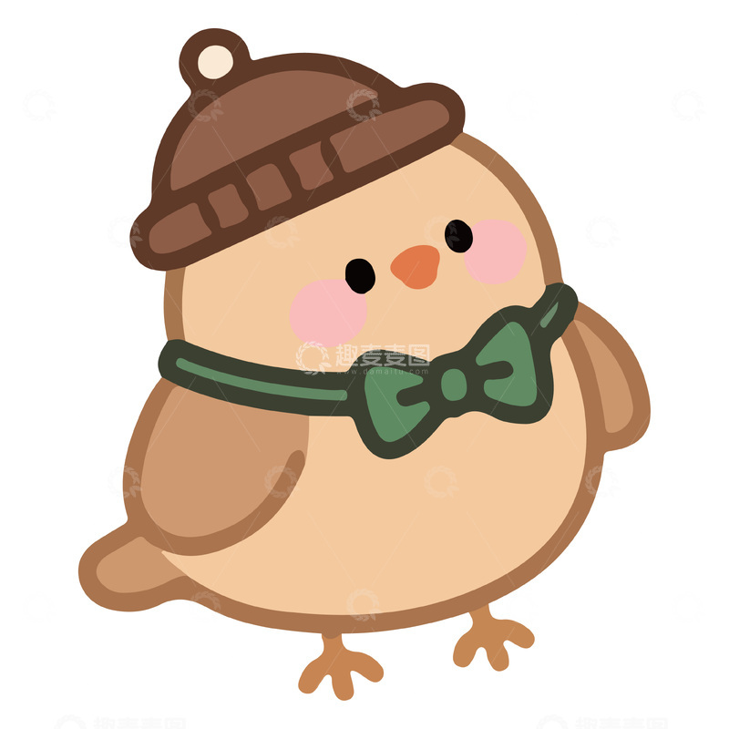 源文件下载【趣麦麦图】-简笔画可爱小鸡3