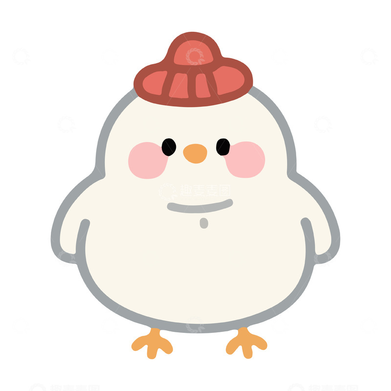 源文件下载【趣麦麦图】简笔画可爱小鸡