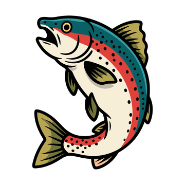 一条大西洋鲑鱼