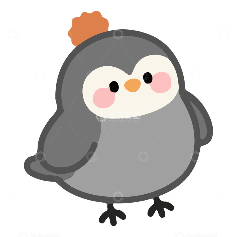 源文件下载【趣麦麦图】-简笔画可爱小鸡2