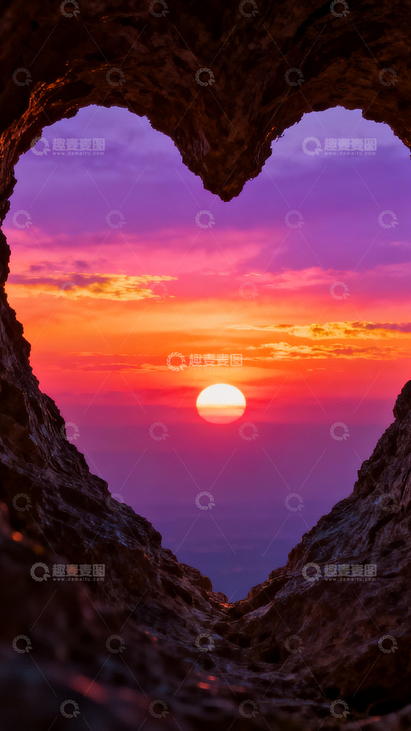 高清大图下载【趣麦麦图】海上彩云漫天 浪漫