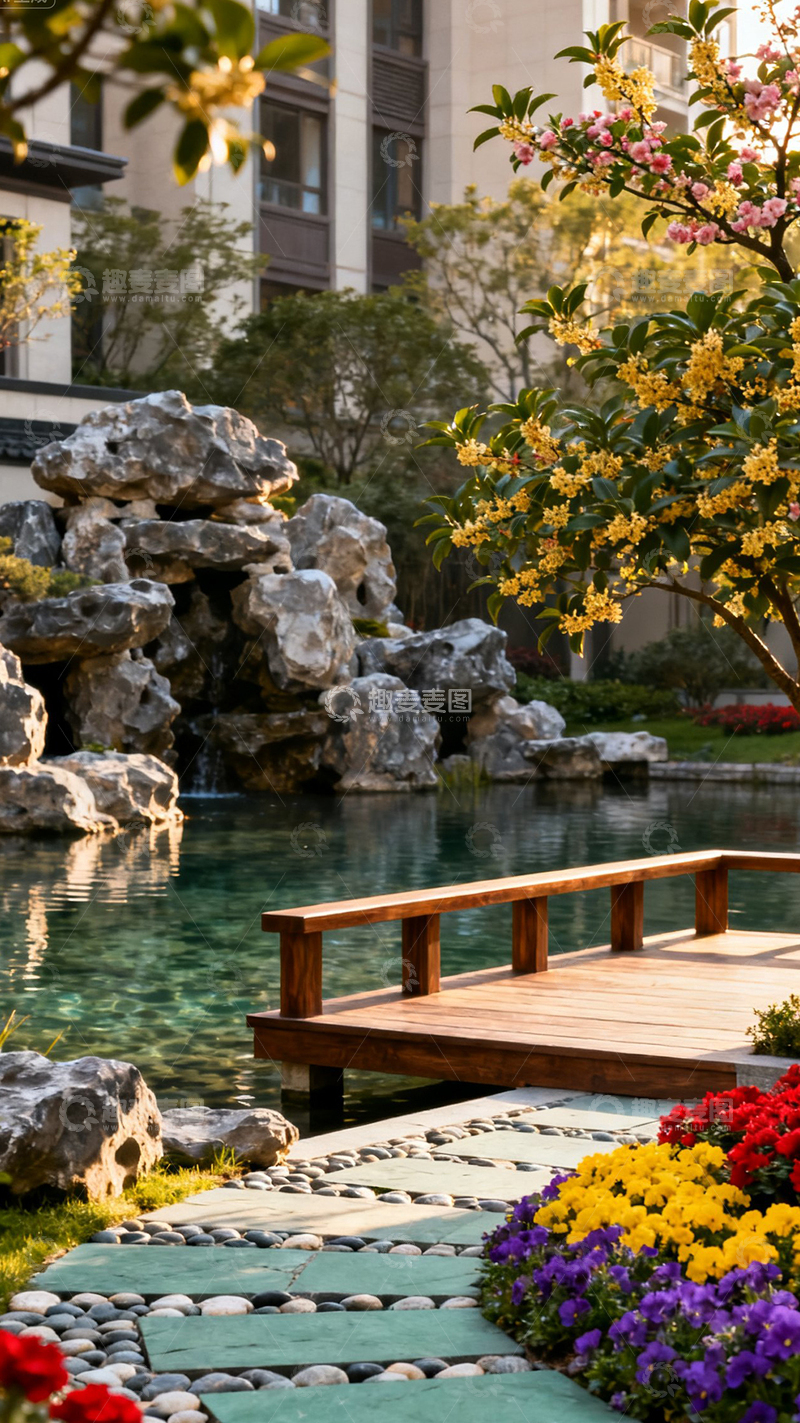 高清大图下载【趣麦麦图】秋天院子的植物