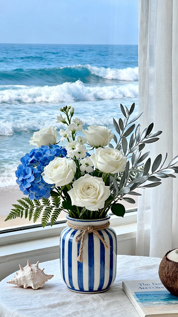 海边的清新花朵