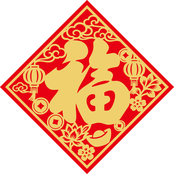 新年喜庆福字贴7