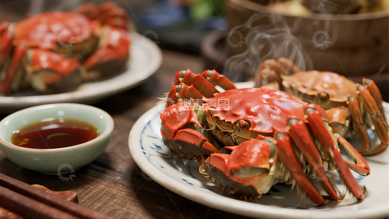 源文件下载【趣麦麦图】清蒸大闸蟹2