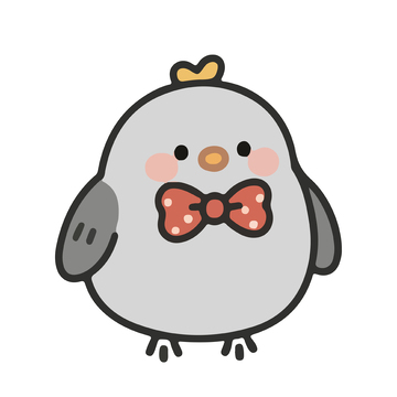 打蝴蝶结的小鸟