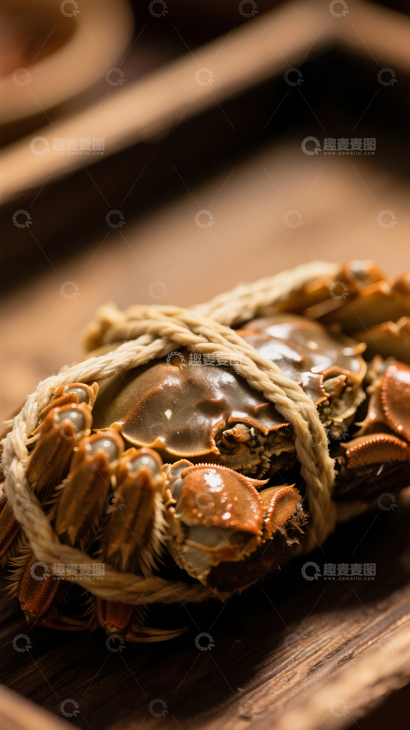 源文件下载【趣麦麦图】清蒸大闸蟹5