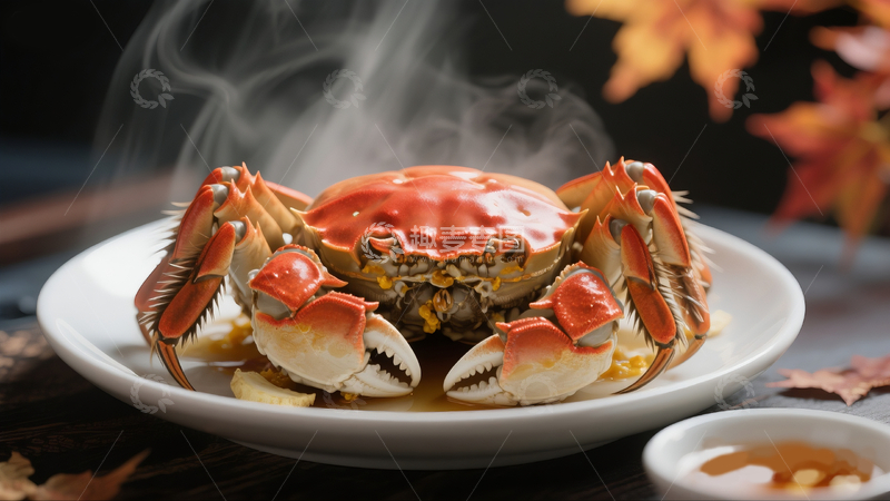 源文件下载【趣麦麦图】清蒸大闸蟹4