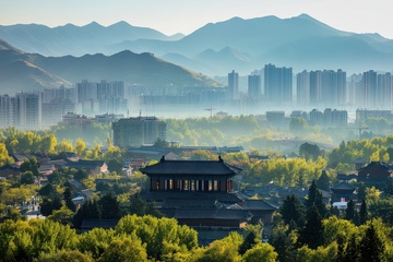 绿化城市建筑风景