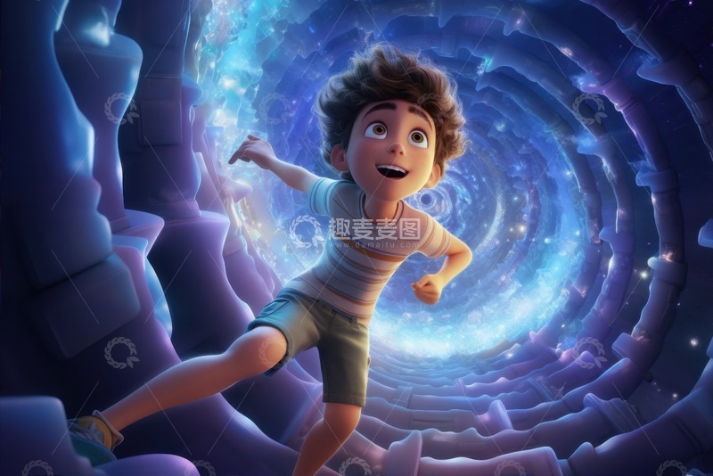 高清大图下载【趣麦麦图】3d卡通简约魔法场景