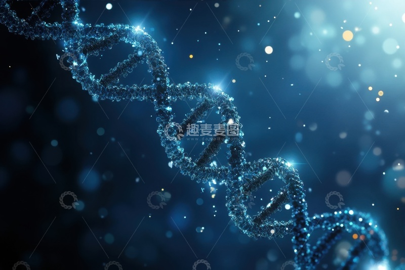 高清大图下载【趣麦麦图】DNA分子链条